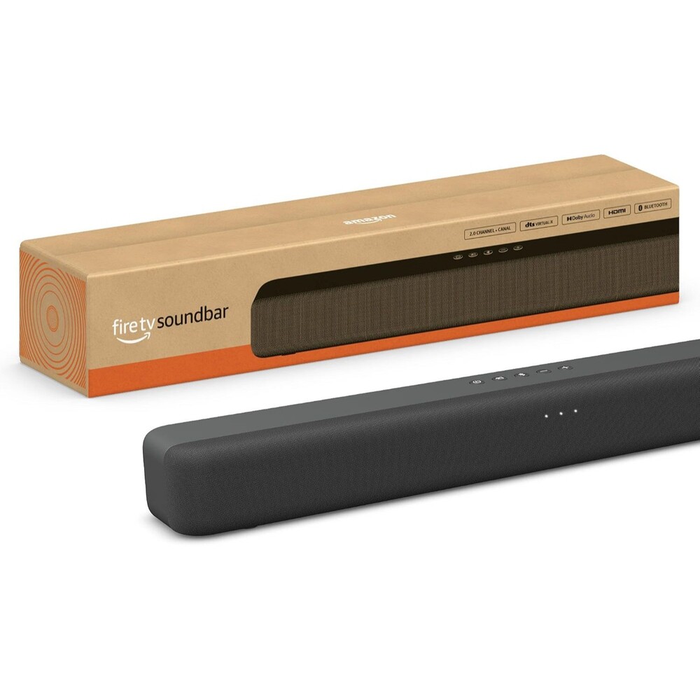 Amazon Fire TV Soundbar 2.0 Bluetooth HDMI Dolby DTS VirtualX 20W Black Speaker